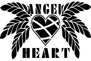 stencil Schablone Angel Heart